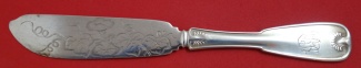 Master Butter flat handle w/ brite-cut morning glories  7 1/4