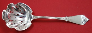 Pea Spoon w/ ribbed bowl  8 1/4