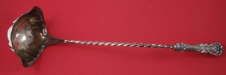 Soup Ladle HH  AS  original  twisted handle  14 1/2