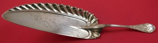 Crumber w/ pie crust edge  w/ butterfly and leaves  13 3/4