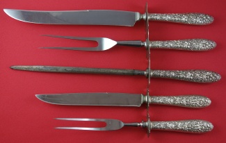 Roast Carving Set 5-pc   - Southern Rose by Manchester - Sterling