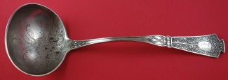 Soup Ladle bright cut  super heavy 10.2 ozt  12
