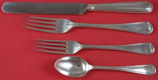Dinner 4-pc Setting availability based on stock listed below special price - Thread Edge by James Robinson - Sterling