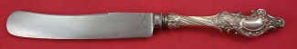 Dinner Knife beautiful  Dresden roses & Rococo scrollwork  10 1/4