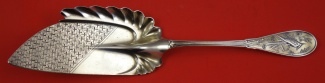 Fish Server brite-cut w/ geometric design on blade and fluted shoulder 11 1/2
