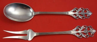 Salad Serving Set 2-tine fork  9 1/4