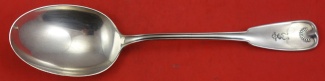 Vegetable Serving Spoon w/ McKay Family crest  9 1/2
