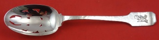 Pierced Serving Spoon original  w/ applied mono 