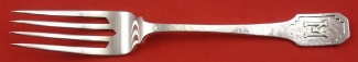 Dessert Fork w/ acid etched mono 