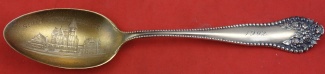 Teaspoon GW  souvenir  Ypsilanti MI 1902 - Lancaster by Gorham - Sterling - With Monogram