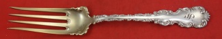 Cold Meat Fork GW fancy shoulders  9 - Louis XV by Whiting-Gorham - Sterling