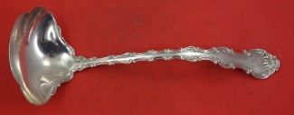 Oyster Ladle w/ applied lacing  fluted bowl  10 3/8