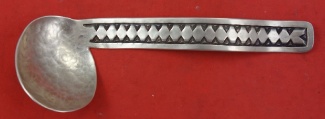 Gravy Ladle hand wrought  hammered & stamped  7 1/2