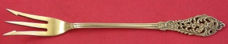 Pickle Fork vermeil  3-tine  5 5/8