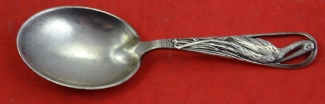 Baby Spoon cut-out stork in handle 4 1/4