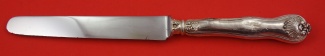 Dinner Knife steel plated bladed  w/ split handles  like Imperial Queen  9 3/4
