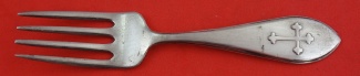 Baby Fork w/ cross  4 1/4
