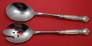 Salad Serving Set HH WS original w/ pierced fork 11 3/8