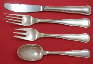 Dinner 4-pc Setting availability based on stock listed below - Old Danish by Cohr - Sterling
