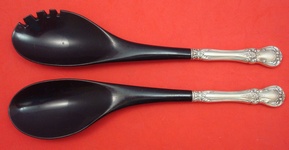 Salad Serving Set w/ black plastic  12