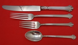Dinner 4-pc Setting availability based on stock listed below - Silver Plumes by Towle - Sterling