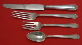 Dinner 4-pc Setting availability based on stock listed below - Modern Colonial by Alvin - Sterling - With Monogram