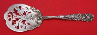 Tomato Server pierced w/ poppy  8 1/4