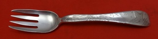 Fish Fork w/ star fish & sea bottom  pictured in Tiffany book page 80 figure 90  6 1/2