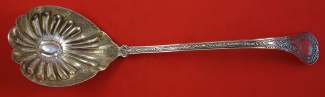 Soup Ladle brite-cut  w/ fancy bowl  13 1/2