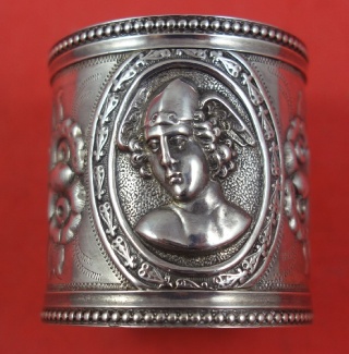 Napkin Ring w/ Mercury  c.1860  1.2oz  1 3/4