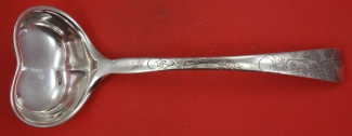 Soup Ladle heart shape bowl  w/ leaves & tomato  13 1/2