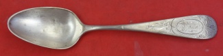 Teaspoon hand engraved  6