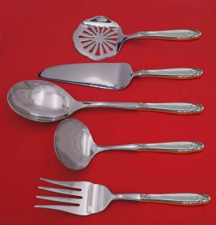 Thanksgiving Holiday Serving Set **made to order 5-pc which includes:  Cranberry Server 8 1/2
