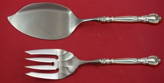 Fish Serving Set / Salmon  **made to order  fork fluted 9 1/4