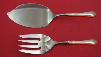 Fish Serving Set / Salmon  **made to order  fork fluted 9 1/4