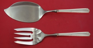 Fish Serving Set / Salmon  **made to order  fork fluted 9 1/4