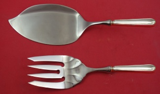 Fish Serving Set / Salmon  **made to order  fork fluted 9 1/4