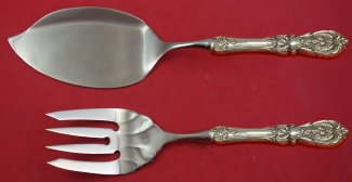 Fish Serving Set / Salmon  **made to order  fork fluted 9 1/4