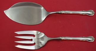 Fish Serving Set / Salmon  **made to order  fork fluted 9 1/4