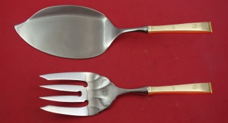 Fish Serving Set / Salmon  **made to order  fork fluted 9 1/4