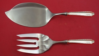 Fish Serving Set / Salmon  **made to order  fork fluted 9 1/4
