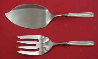 Fish Serving Set / Salmon  **made to order  fork fluted 9 1/4