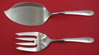Fish Serving Set / Salmon  **made to order  fork fluted 9 1/4