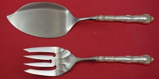 Fish Serving Set / Salmon  **made to order  fork fluted 9 1/4