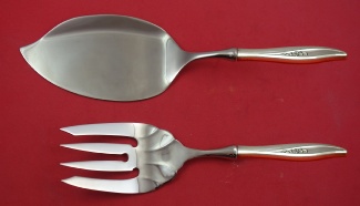 Fish Serving Set / Salmon  **made to order  fork fluted 9 1/4
