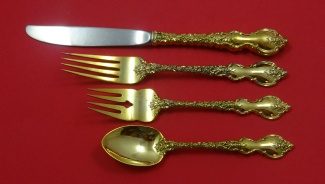Regular 4-pc Setting availability based on stock listed below - Du Barry - Vermeil by International - Sterling