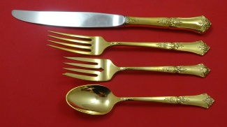 Regular 4-pc Setting availability based on stock listed below - Stately - Vermeil by State House - Sterling
