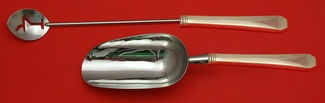 Bar Set **made to order 2-pc Bar Set Which Includes: Martini Spoon 12” & Ice Scoop 9” HH WS - Monterey by Wallace - Sterling