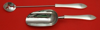 Bar Set **made to order 2-pc Bar Set Which Includes: Martini Spoon 12” & Ice Scoop 9” HH WS - Old Colony by Watson - Sterling