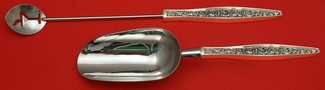 Bar Set **made to order 2-pc Bar Set Which Includes: Martini Spoon 12” & Ice Scoop 9” HH WS - Renaissance Scroll by Reed and Barton - Sterling
